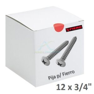 Pija lamina #12 3/4 (caja 50pzas) Código: 44427