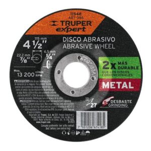 Disco desbaste metaltipo27diametro 4-1/2"alto rendimiento Código: 11548