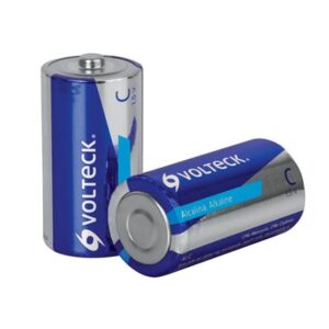 Pila alcalina tamaño c blister con 2 pzas voltech Código: 46317
