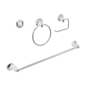 Jgo de acc p/baño acabado cromo 4 pzas aqua Código: 49164