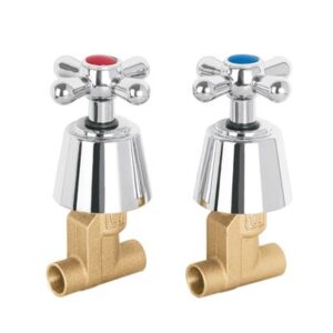 Juego 2 llaves de empotrar soldable tipo cruceta aqua Código: 49798