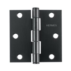 Bisagra cuadrada 3" acero negro cabeza plana  hermex Código: 46918