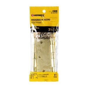 Bisagra laton3.5"blisterhermex basic Código: 23698
