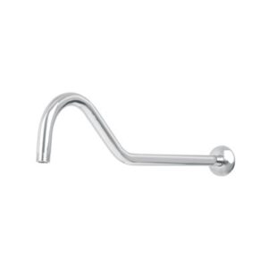 Brazo y chapeton tipo gancho para regadera 50 cm Código: 44508