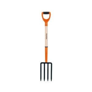 Bieldo para jardin 4 dientes puño polipropileno mango 30" Código: 11018