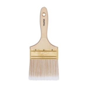 Brocha cerdas sintéticas 4" corte recto mango de madera Código: 13347