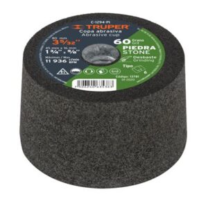 Copa desbaste 3-5/32" grano 60 para piedra Código: 13781