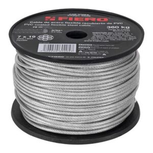 Cable de acero 3/32 flexible recubierto Código: 44226