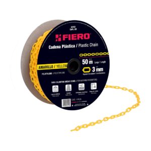 Cadena de plastico de 3mm amarilla Código: 44162