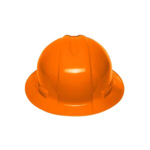 Casco de seguridad naranja ala ancha Código: 10564