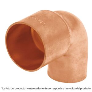 Codo reduccion de cobre 1" x 1/2" Código: 49722
