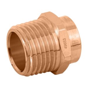 Conector de cobre rosca exterior  1/2 Código: 49653