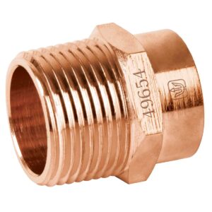 Conector de cobre rosca exterior 3/4" Código: 49654