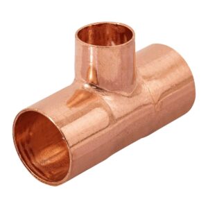 Tee de cobre reducida 3/4" x 3/4" x 1/2" Código: 49744