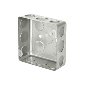 Caja de acero cuadrada 4x4" economica voltech Código: 45007