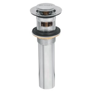 Contra p/lavabo con rebosadero sistema push cromo 1-1/4 Código: 49984
