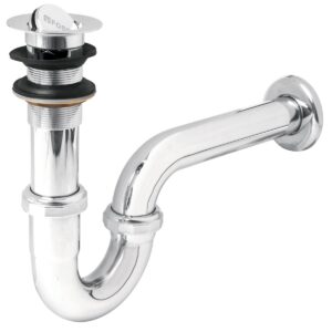 Cespol de laton cromado para lavabo tipo moneda Código: 49337