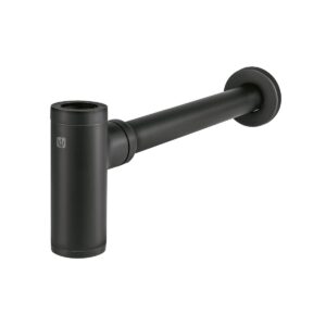 Cespol de bote minimalista 1 1/4 negro para lavabo Código: 48269