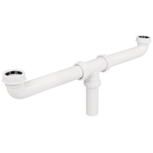 Cespol polipropileno doble para fregadero 1-1/2" Código: 48338