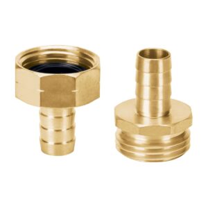 Conectores macho y hembra 1/2" de laton Código: 12704