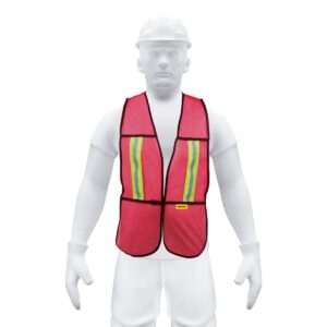 Chaleco de seguridad con cierre rojo pretul Código: 21028