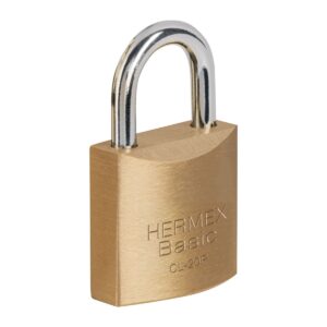 Candado de laton 20mm blister 2 pzas hermex basic Código: 23513