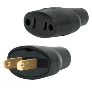 Clavija y contacto de hule bolsa con 2 pzas voltech Código: 48074