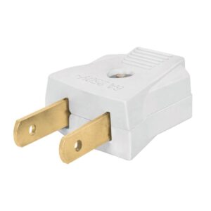 Clavija plana economica de abs bolsa con 2 piezas Código: 46209