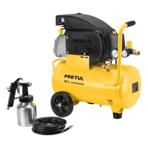 Kit de compresor 20l2-1/2 hpmanguera pvc y pistola pretul Código: 24357