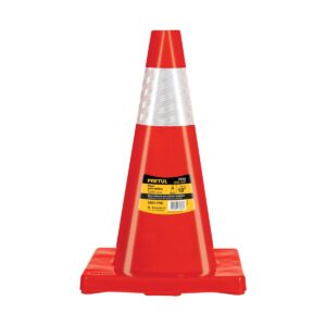 Cono de precaución de 45 cm de pvc con reflejante Código: 28252