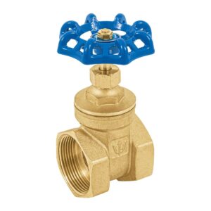 Valvula de compuerta de laton roscable de 1 1/2" Código: 49021