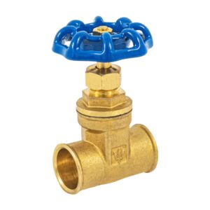 Valvula de compuerta de laton soldable de 3/4" Código: 49024