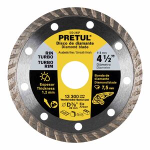 Disco de diamante rin turbo 4-1/2" pretul Código: 27017