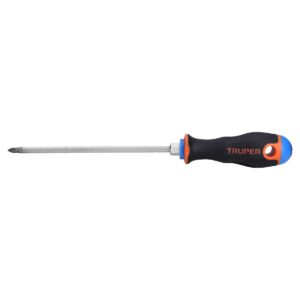 Desarmador de cruz 3/16" x 6" mango comfort grip Código: 14067