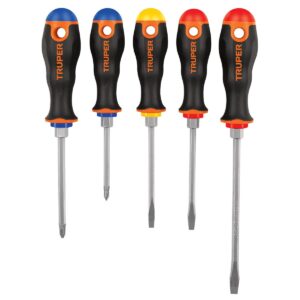 Juego de 5 desarmadores mangos comfort grip Código: 14138