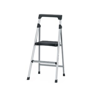 Escalera tubular plegable 2 peldaños aluminio Código: 16763