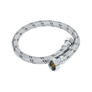 Manguera flexible p/boiler 1/2x3/4" 60cm acero inoxidable Código: 49132