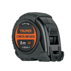 Flexómetro cinta negra 8 m cinta 27 mm Código: 11747