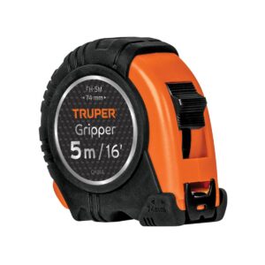 Flexometro gripper contra impacto 5 m cinta 3/4" Código: 14578