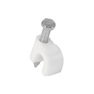 Grapa blanca curva 6mm bolsa Código: 48272
