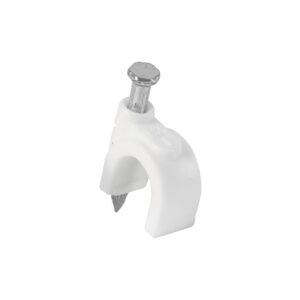 Grapa blanca curva 8mm bolsa Código: 43042
