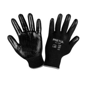 Guantes de nylon recubiertos de nitrilo grandes pretul Código: 20028