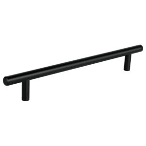 Jaladera de acero 192mm estilo "cilindro" negro hermex Código: 49734