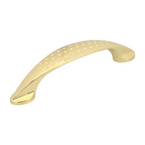 Jaladera laton brillante estilo domino 96 mm Código: 43623