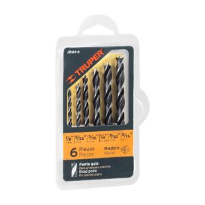 Juego de brocas para madera 6 piezas Código: 11337