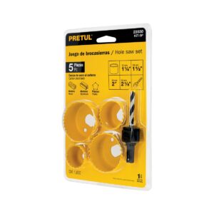 Kit de 5 sierras cortacirculos para madera pretul Código: 23550
