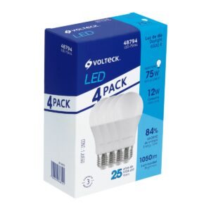 Lámpara de led a19 12w luz de día 4 piezas en caja Código: 48794