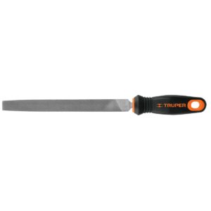 Lima plana bastarda 8" con mango doble inyeccion Código: 15311