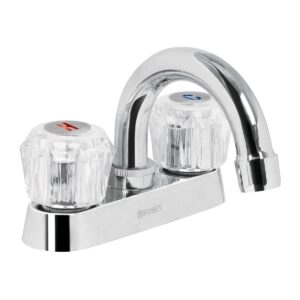 Mezcladora lavabo manerales acrilico cuello curvo basic Código: 49276