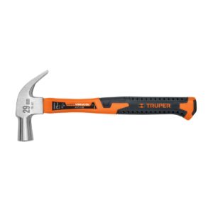 Martillo cabeza conica 27mm uña curva mango fibra de vidrio Código: 10851